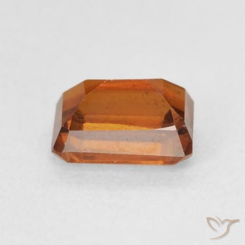 granate hessonita Medium Dark-Orange natural de 1.50 ct, Corte Octágono / Esmeralda, VVS-VS