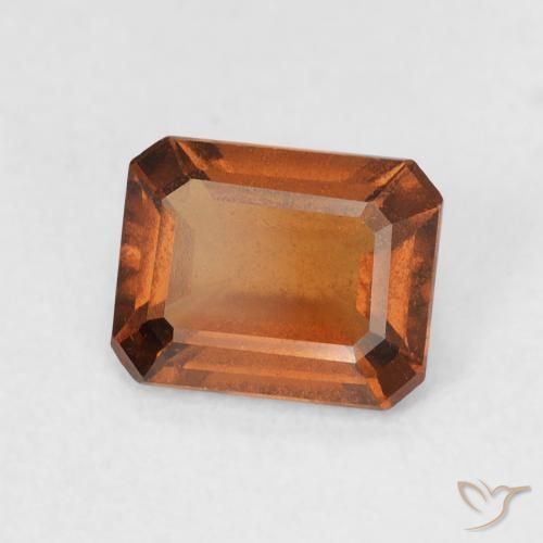 granate hessonita Medium Dark-Orange natural de 1.27 ct, Corte Octágono / Esmeralda, VVS-VS