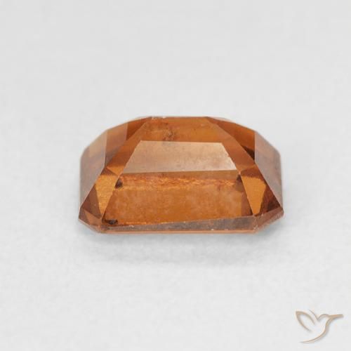 granate hessonita Medium Dark-Orange natural de 1.48 ct, Corte Octágono / Esmeralda, VVS-VS