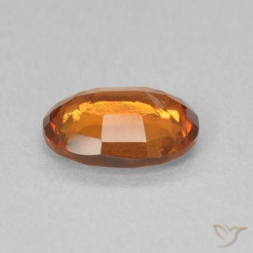 granate hessonita Naranja fuego natural de 1.15 ct, Ovalada, VS