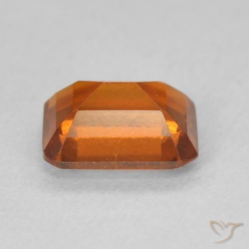 granate hessonita Naranja rojizo natural de 1.56 ct, Corte Octágono / Esmeralda, VS