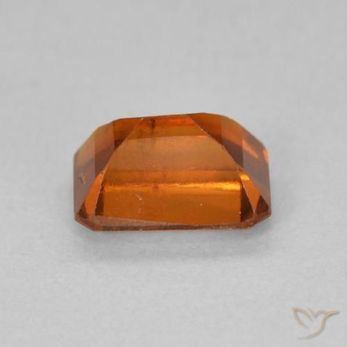 granate hessonita Naranja rojizo natural de 1.28 ct, Corte Octágono / Esmeralda, VS