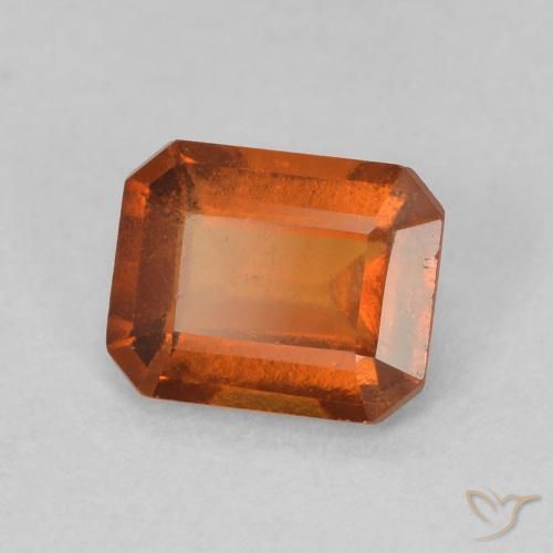 granate hessonita Naranja medio natural de 1.07 ct, Corte Octágono / Esmeralda, VS