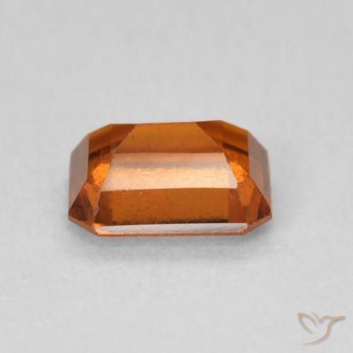 granate hessonita Naranja medio natural de 1.07 ct, Corte Octágono / Esmeralda, VS