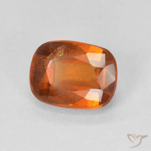 granate hessonita Naranja rojizo natural de 2.17 ct, Forma Cojín, VS