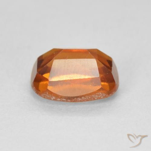 granate hessonita Naranja rojizo natural de 2.17 ct, Forma Cojín, VS