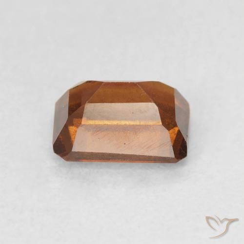 granate hessonita Naranja fuego natural de 1.38 ct, Corte Octágono / Esmeralda, VS