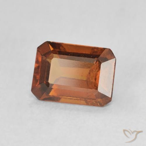 granate hessonita Naranja medio natural de 1.26 ct, Corte Octágono / Esmeralda, VS