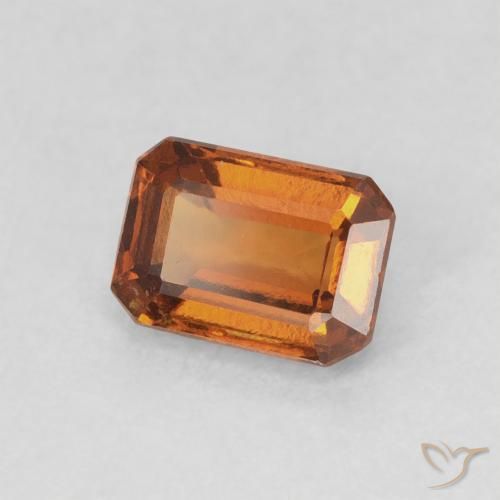 granate hessonita Naranja medio natural de 1.14 ct, Corte Octágono / Esmeralda, VVS-VS