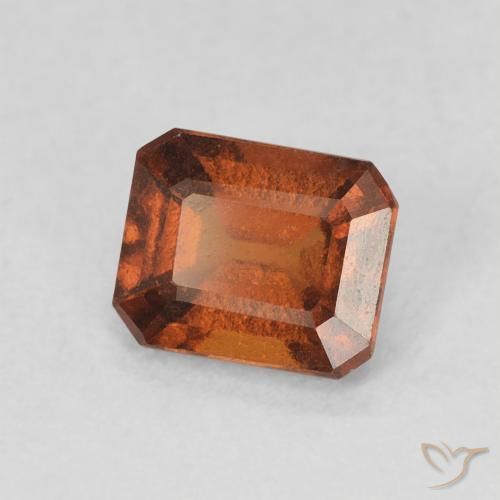 granate hessonita Ámbar naranja natural de 1.04 ct, Corte Octágono / Esmeralda, VVS-VS