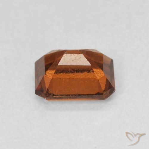 granate hessonita Ámbar naranja natural de 1.04 ct, Corte Octágono / Esmeralda, VVS-VS