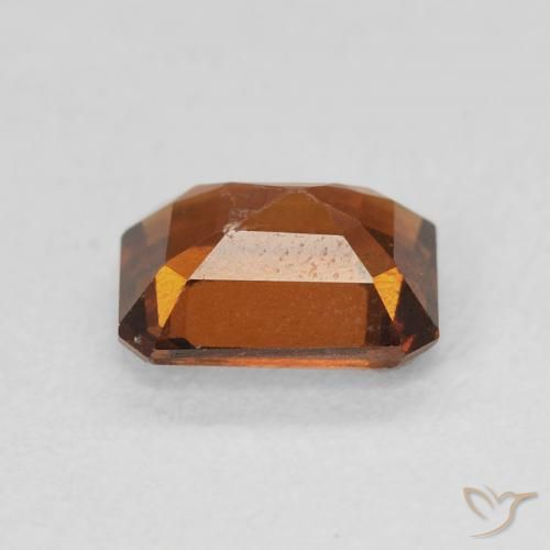 granate hessonita Naranja oscuro natural de 1.50 ct, Corte Octágono / Esmeralda, VVS-VS