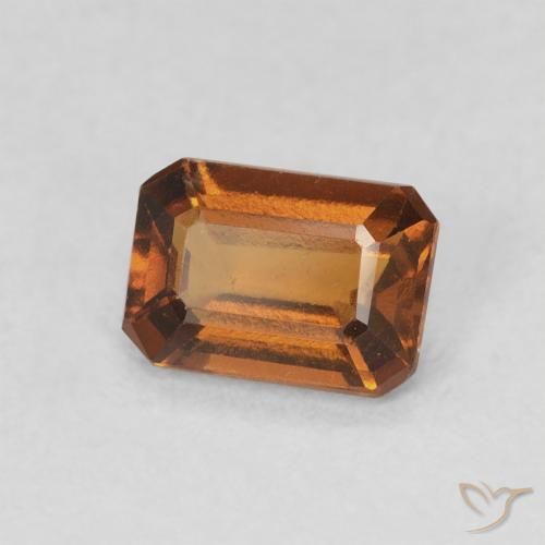 granate hessonita Naranja marrón natural de 0.91 ct, Corte Octágono / Esmeralda, VVS-VS