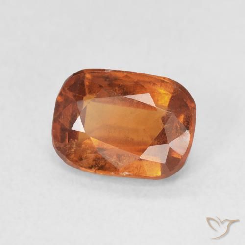 granate hessonita Naranja oscuro natural de 1.81 ct, Forma Cojín, VS