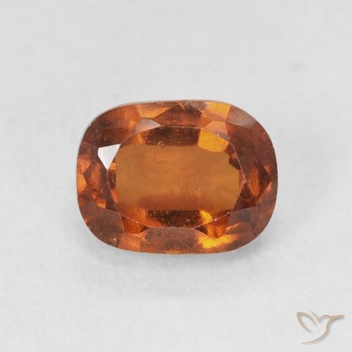 2.18ct Natural Ámbar naranja granate hessonita, Forma Cojín, VVS-VS