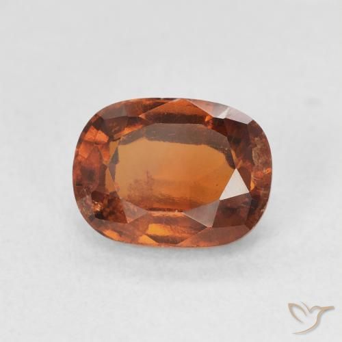 granate hessonita Naranja oscuro natural de 1.88 ct, Forma Cojín, VS