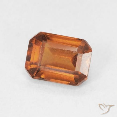 granate hessonita Naranja oscuro natural de 1.06 ct, Corte Octágono / Esmeralda, VS