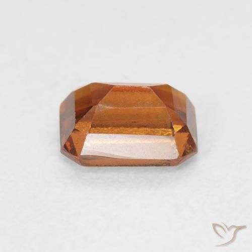 granate hessonita Naranja oscuro natural de 1.06 ct, Corte Octágono / Esmeralda, VS