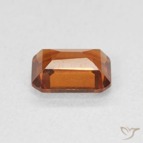 granate hessonita Medium Dark-Orange natural de 1.12 ct, Corte Octágono / Esmeralda, VVS-VS