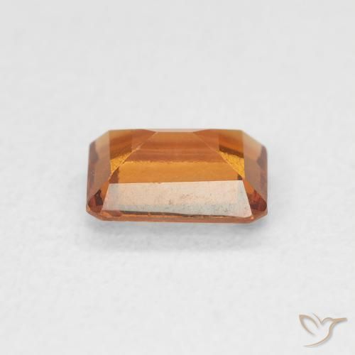 granate hessonita Medium Dark-Orange natural de 0.82 ct, Corte Octágono / Esmeralda, VVS-VS