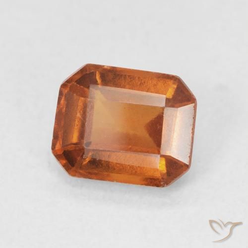 granate hessonita Naranja oscuro natural de 1.71 ct, Corte Octágono / Esmeralda, VS
