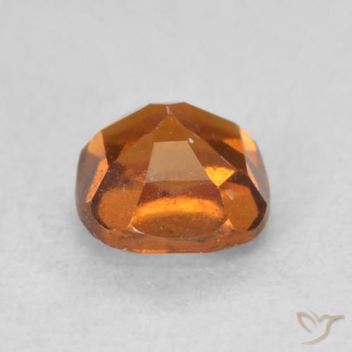 granate hessonita Naranja medio natural de 0.73 ct, Forma Cojín, VS