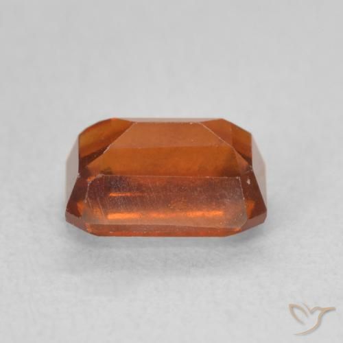 granate hessonita Naranja medio natural de 1.50 ct, Corte Octágono / Esmeralda, VS