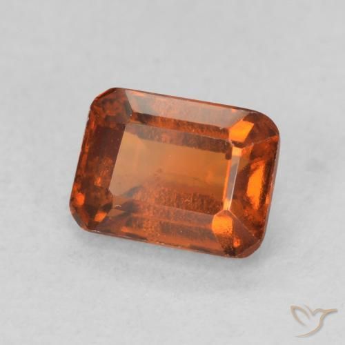 granate hessonita Naranja medio natural de 1.41 ct, Corte Octágono / Esmeralda, VS