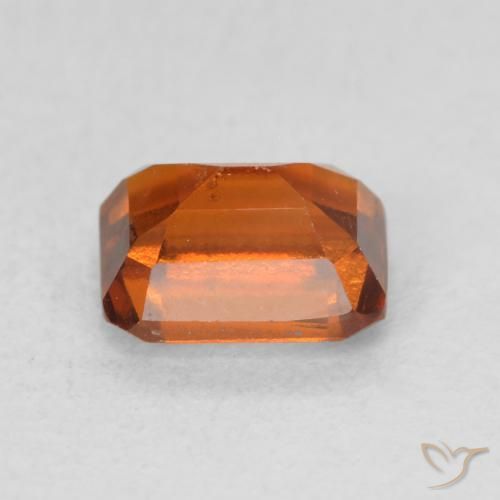 granate hessonita Naranja medio natural de 1.41 ct, Corte Octágono / Esmeralda, VS