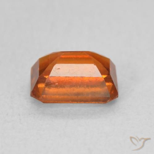 granate hessonita Naranja rojizo natural de 1.31 ct, Corte Octágono / Esmeralda, VS-SI