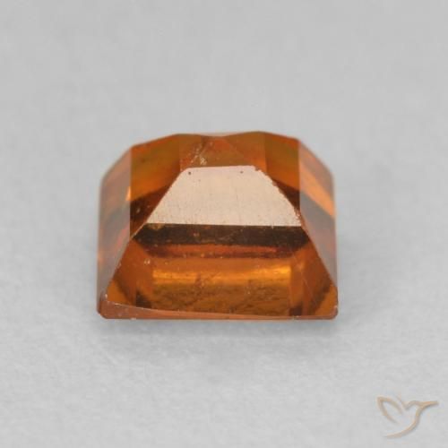 granate hessonita Naranja rojizo natural de 1.00 ct, Cuadrado, VS-SI