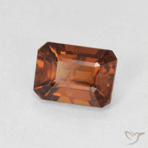 granate hessonita Ámbar naranja natural de 1.12 ct, Corte Octágono / Esmeralda, VS