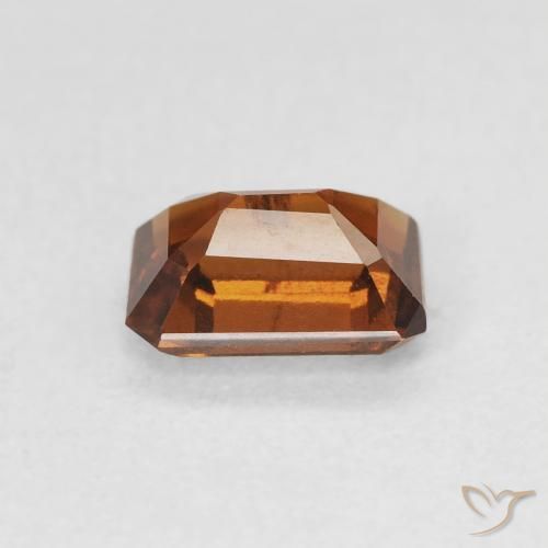 granate hessonita Ámbar naranja natural de 1.12 ct, Corte Octágono / Esmeralda, VS