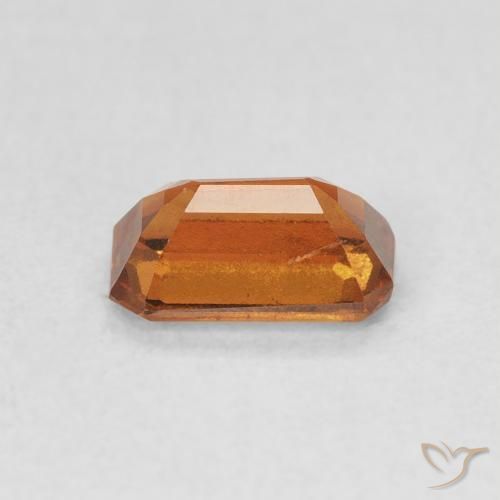 granate hessonita Medium Dark-Orange natural de 1.04 ct, Corte Octágono / Esmeralda, VVS