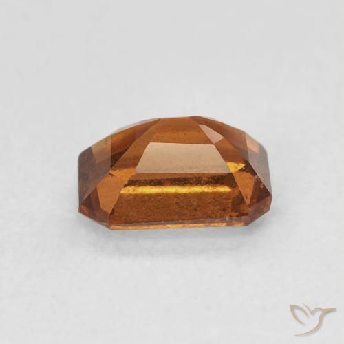 granate hessonita Naranja oscuro natural de 1.02 ct, Corte Octágono / Esmeralda, VVS