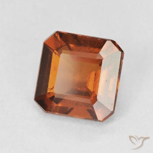 granate hessonita Naranja oscuro natural de 1.77 ct, Corte Octágono / Esmeralda, VVS