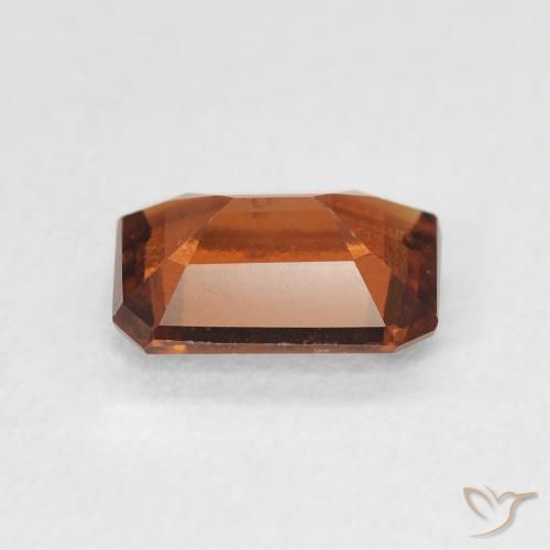 granate hessonita Naranja oscuro natural de 1.42 ct, Corte Octágono / Esmeralda, VVS
