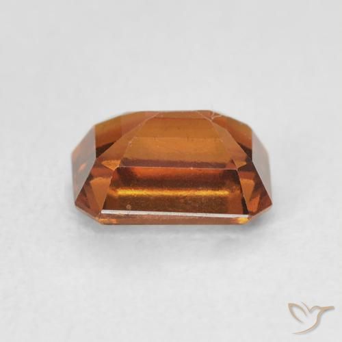 granate hessonita Naranja rojizo natural de 1.27 ct, Corte Octágono / Esmeralda, VVS