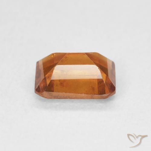 granate hessonita Naranja oscuro natural de 1.07 ct, Corte Octágono / Esmeralda, VS-SI