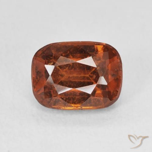 2.18ct Natural Naranja fuego granate hessonita, Forma Cojín, VS-SI, Photo A