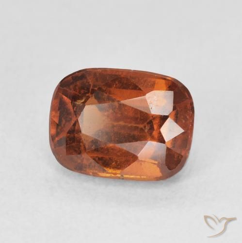 granate hessonita Naranja fuego natural de 2.18 ct, Forma Cojín, VS-SI