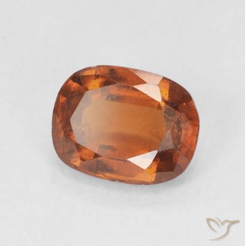 granate hessonita Naranja oscuro natural de 1.85 ct, Forma Cojín, VS-SI
