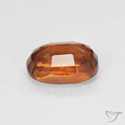 granate hessonita Medium Dark-Orange natural de 1.24 ct, Forma Cojín, VS-SI