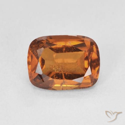2.28ct Natural Naranja oscuro granate hessonita, Forma Cojín, VS-SI