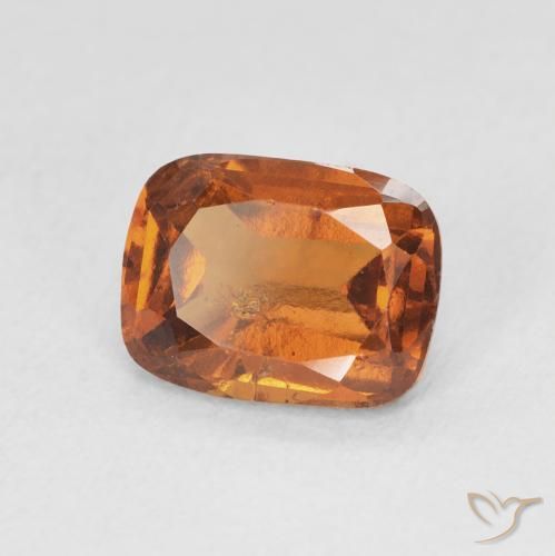 granate hessonita Naranja oscuro natural de 2.28 ct, Forma Cojín, VS-SI