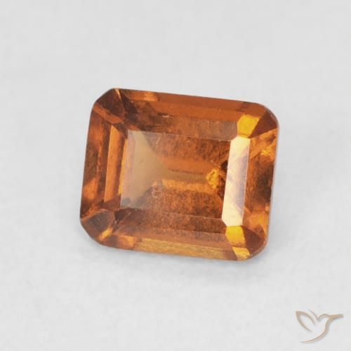 granate hessonita Naranja medio natural de 0.86 ct, Corte Octágono / Esmeralda, VS-SI