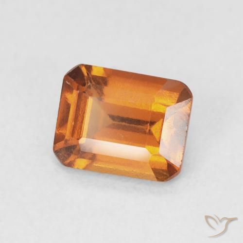 granate hessonita Naranja oscuro natural de 1.07 ct, Corte Octágono / Esmeralda, VS-SI