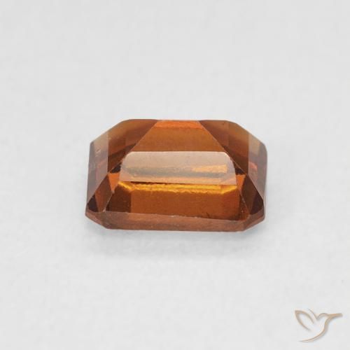 granate hessonita Naranja oscuro natural de 0.77 ct, Corte Octágono / Esmeralda, VS-SI