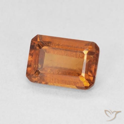 granate hessonita Naranja medio natural de 1.36 ct, Corte Octágono / Esmeralda, VS-SI