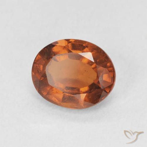 granate hessonita Medium Dark-Orange natural de 1.77 ct, Ovalada, VS